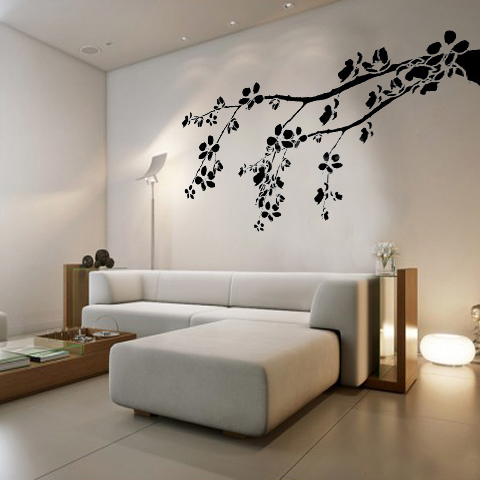 decoracion de salas modernas Sala con vinil decorativo