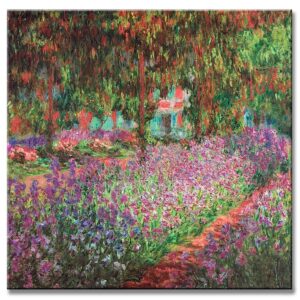 EL JARDIN DEL ARTISTA EN GIVERNY de Claude Monet Reproducción Pintada a Mano en Oleo o Acrílico