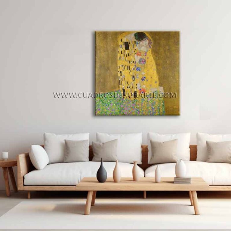 el beso El beso de Gustav Klimt cuadro para sala Pintada a Mano al óleo