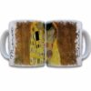 Tazas decoradas Gustav Klimt el beso taza de 11 oz. impresos en sublimación.