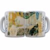 Tazas decoradas Gustav Klimt serpientes de agua taza de 11 oz. impresos en sublimación.