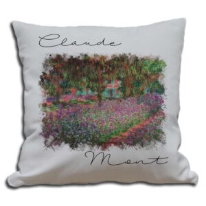 Cojines decorativos el jardín del artista de Claude Monet impreso en sublimación