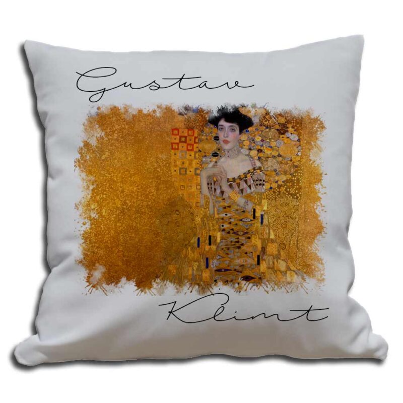 Cojines decorativos la dama de oro de Gustav Klimt impreso en sublimación