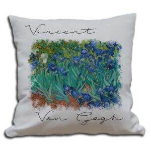 Cojines decorativos los lirios de Vincent Van Gogh impreso en sublimación