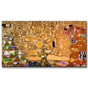 EL ARBOL DE LA VIDA de Gustav Klimt Reproducción Pintada a Mano en Acrílico