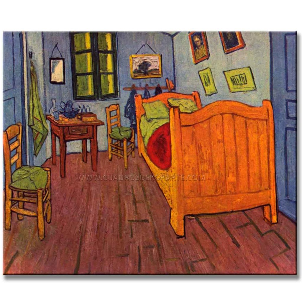 EL DORMITORIO EN ARLES de Vincent Van Gogh Reproducción Pintada a Mano en Acrílico