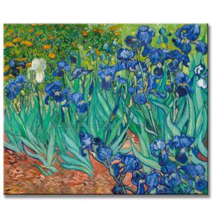 LOS LIRIOS de Vincent Van Gogh Reproducción Pintada a Mano en Acrílico