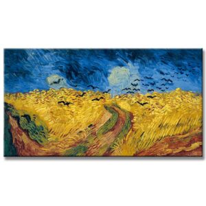 TRIGAL CON CUERVOS de Vincent Van Gogh Reproducción Pintada a Mano en Oleo o Acrílico