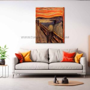 Pintura el grito cuadro para sala moderna en medida de 120x95cm. pintado a mano al óleo