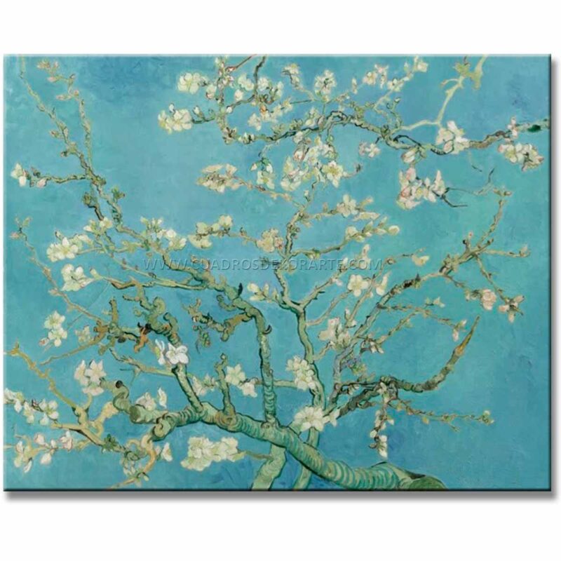 Almendro en flor Van Gogh Reproducción Pintada a Mano en Oleo en medida de 120x95cm.