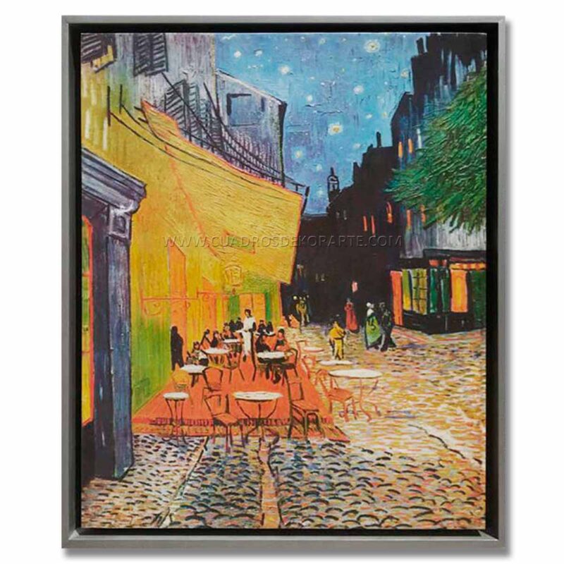terraza de café con marco