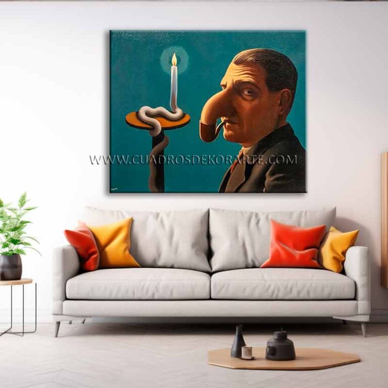 la lámpara filosófica cuadros para sala pintado a mano al óleo en medida de 120x95cm.