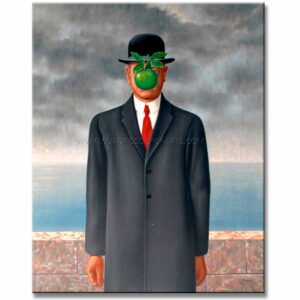 Cuadro El hijo del hombre René Magritte reproducción pintado a mano al óleo o acrílico.