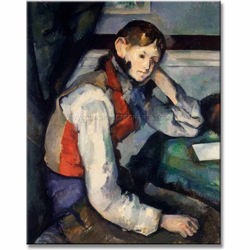 El Niño del Chaleco Rojo Paul Cézanne