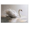 cuadros de cisnes pintados a mano en acrílico en medida de 120x80cm.